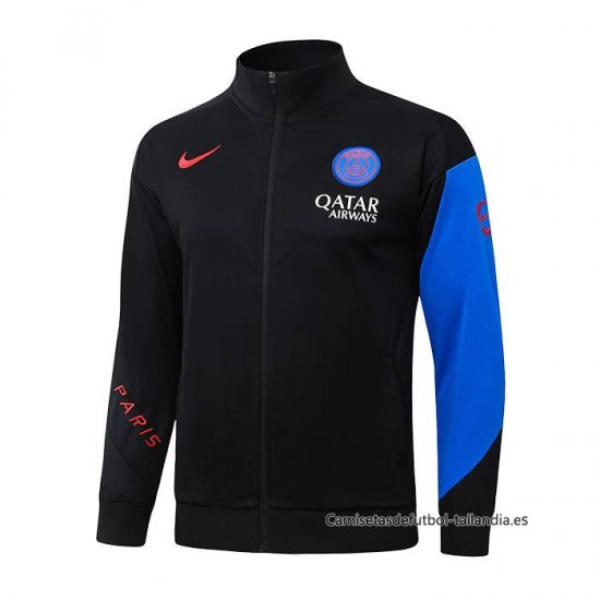 Chaqueta del Paris Saint-Germain 2025-2026 Negro Azul - Haga un click en la imagen para cerrar